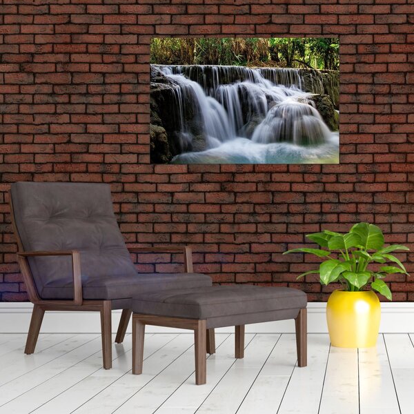 Slika vodopada u džungli (90x60 cm)