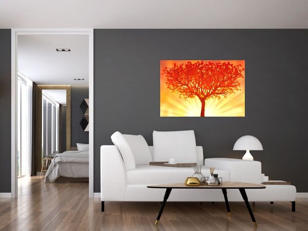 Slika - Drvo obasjano suncem (90x60 cm)
