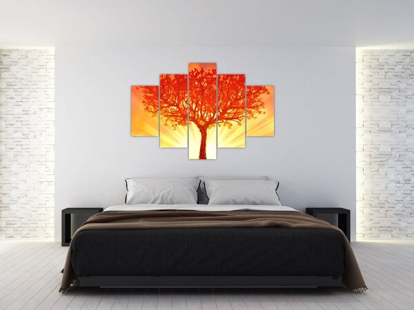 Slika - Drvo obasjano suncem (150x105 cm)