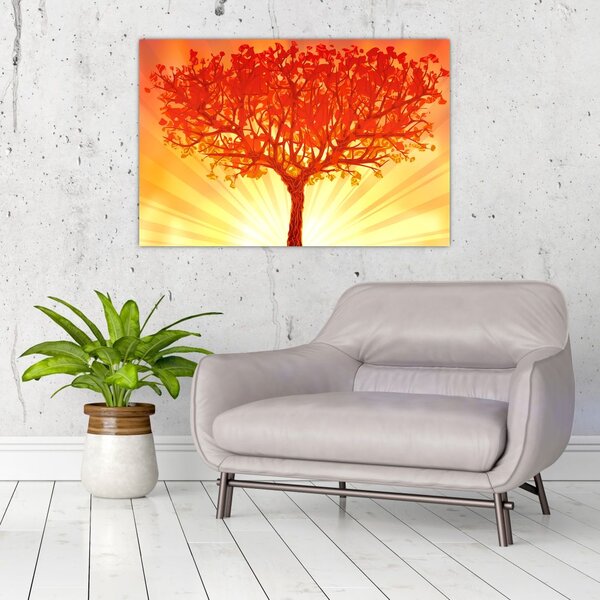 Slika - Drvo obasjano suncem (90x60 cm)