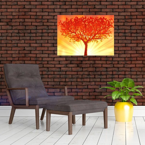 Slika - Drvo obasjano suncem (70x50 cm)