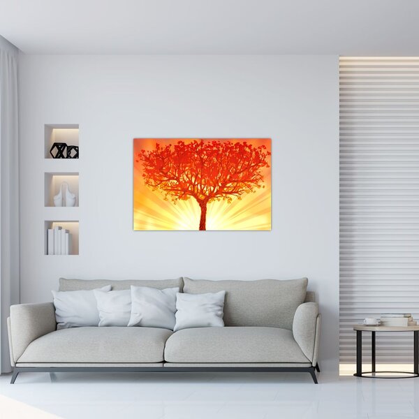 Slika - Drvo obasjano suncem (90x60 cm)
