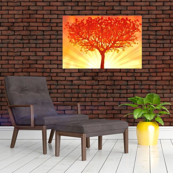 Slika - Drvo obasjano suncem (90x60 cm)