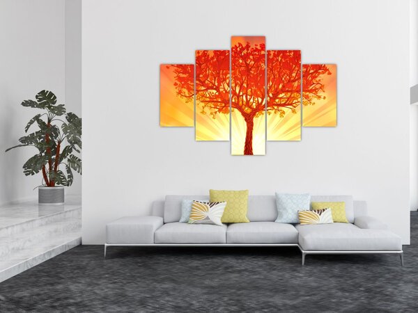 Slika - Drvo obasjano suncem (150x105 cm)