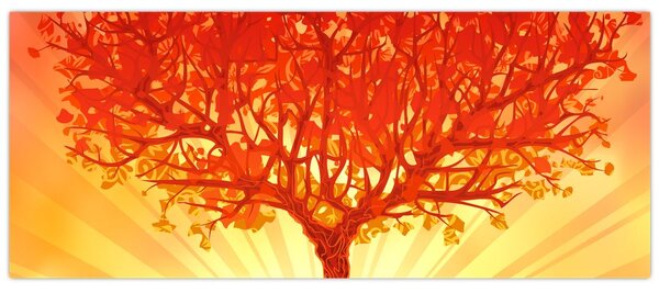 Slika - Drvo obasjano suncem (120x50 cm)