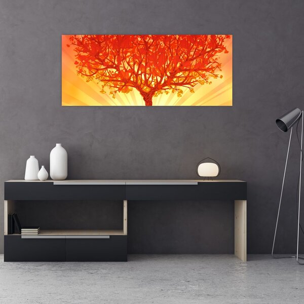 Slika - Drvo obasjano suncem (120x50 cm)