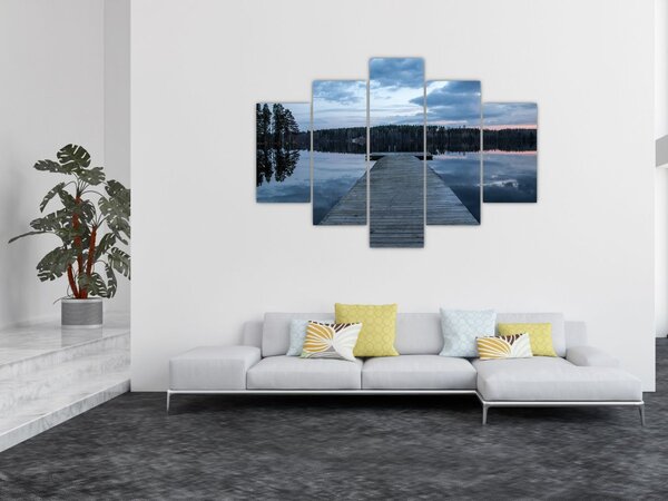 Slika - Molo na jezeru (150x105 cm)