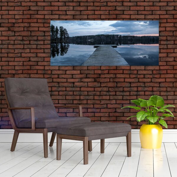 Slika - Molo na jezeru (120x50 cm)