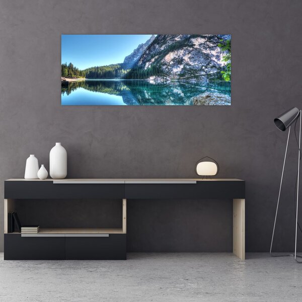 Slika planinskog jezera (120x50 cm)