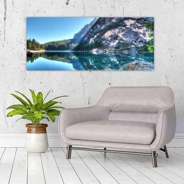 Slika planinskog jezera (120x50 cm)