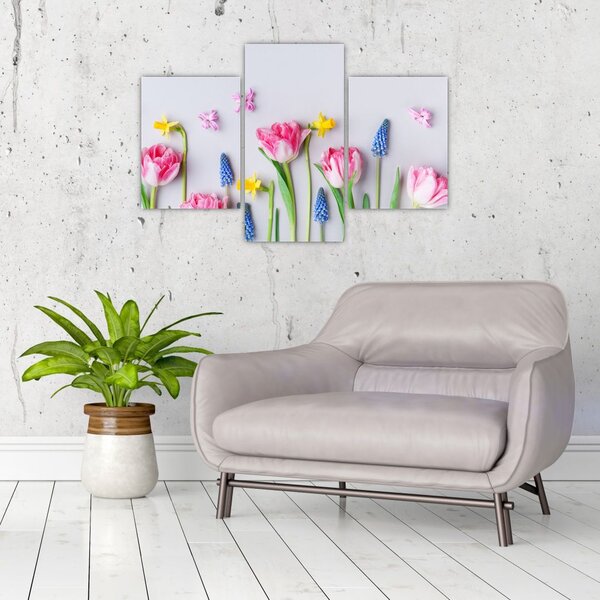 Slika proljetnog cvijeća (90x60 cm)