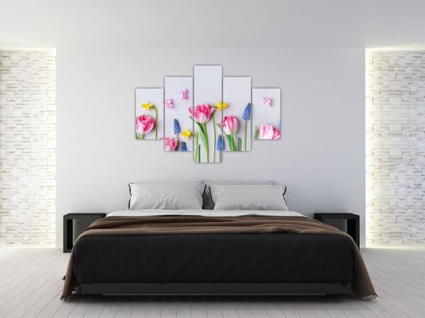 Slika proljetnog cvijeća (150x105 cm)