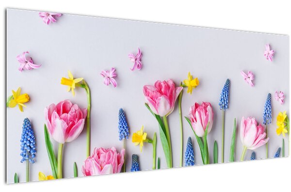 Slika proljetnog cvijeća (120x50 cm)