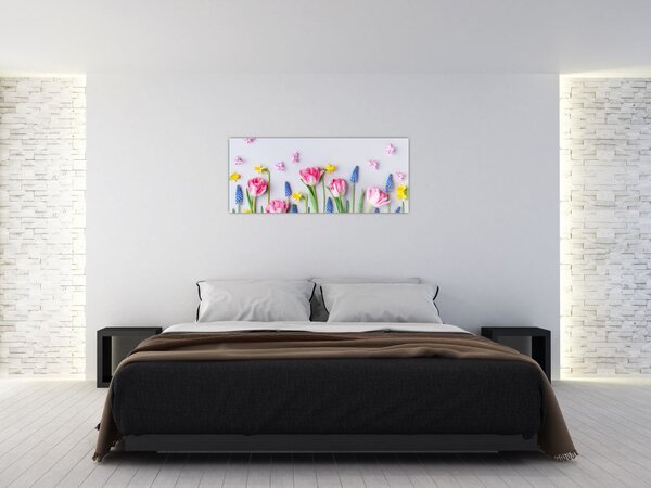 Slika proljetnog cvijeća (120x50 cm)