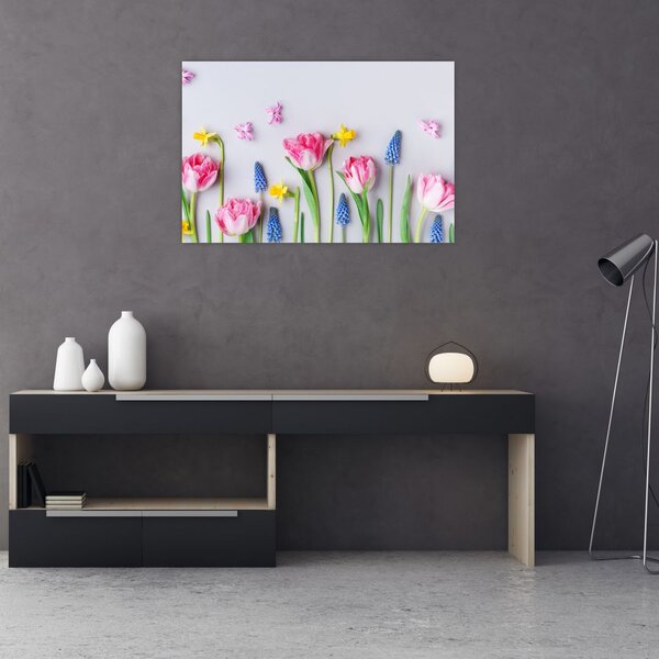 Slika proljetnog cvijeća (90x60 cm)