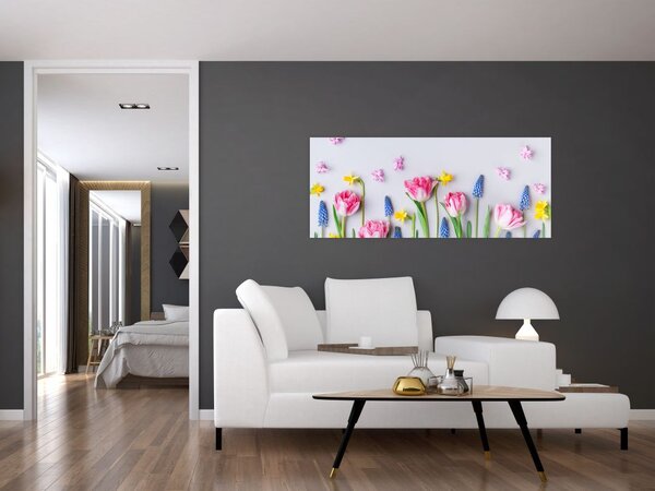 Slika proljetnog cvijeća (120x50 cm)