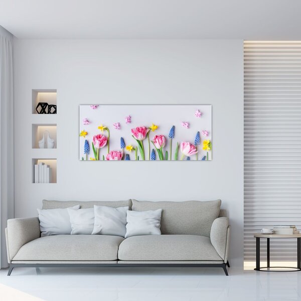 Slika proljetnog cvijeća (120x50 cm)