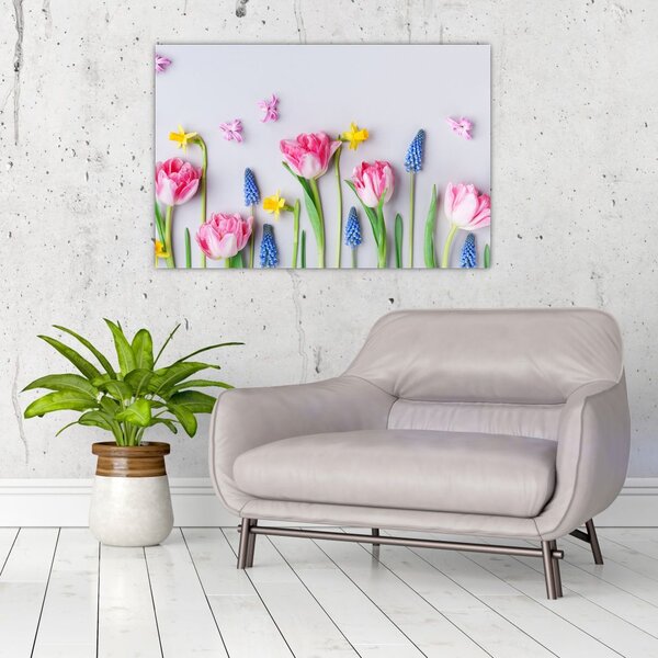 Slika proljetnog cvijeća (90x60 cm)