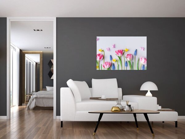Slika proljetnog cvijeća (90x60 cm)