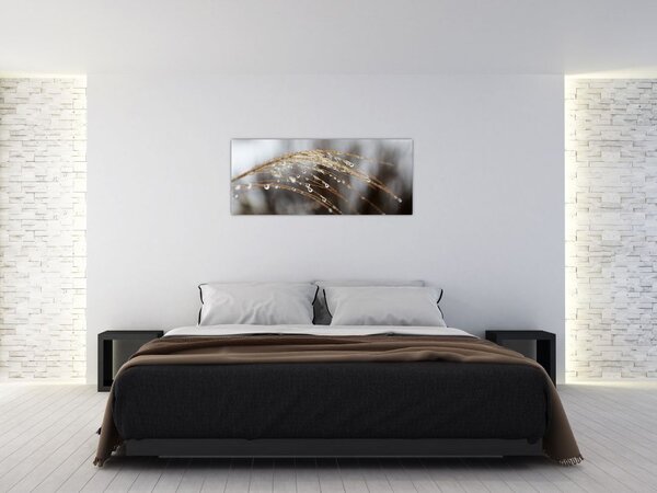 Slika kapljica na biljci (120x50 cm)