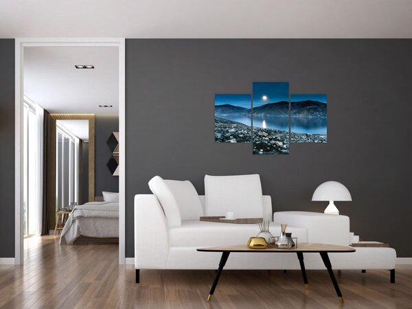 Slika noćnog krajolika, Island (90x60 cm)