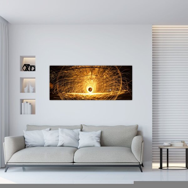 Slika svijetlećeg diska (120x50 cm)