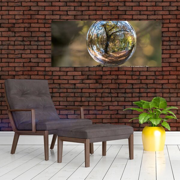Slikanje - Odsjaj u staklenoj kugli (120x50 cm)