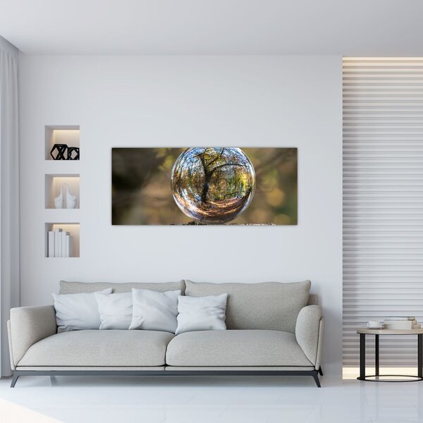 Slikanje - Odsjaj u staklenoj kugli (120x50 cm)