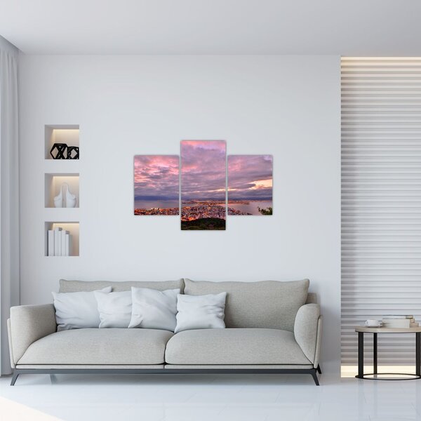 Slika - Sumrak nad gradom (90x60 cm)