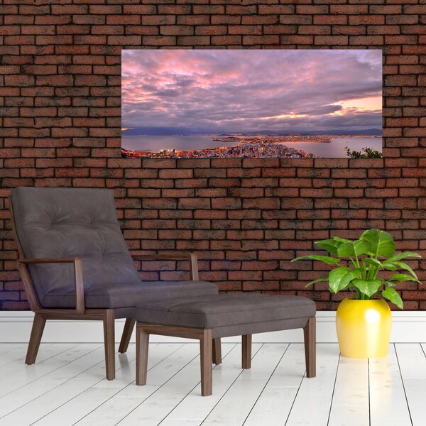 Slika - Sumrak nad gradom (120x50 cm)