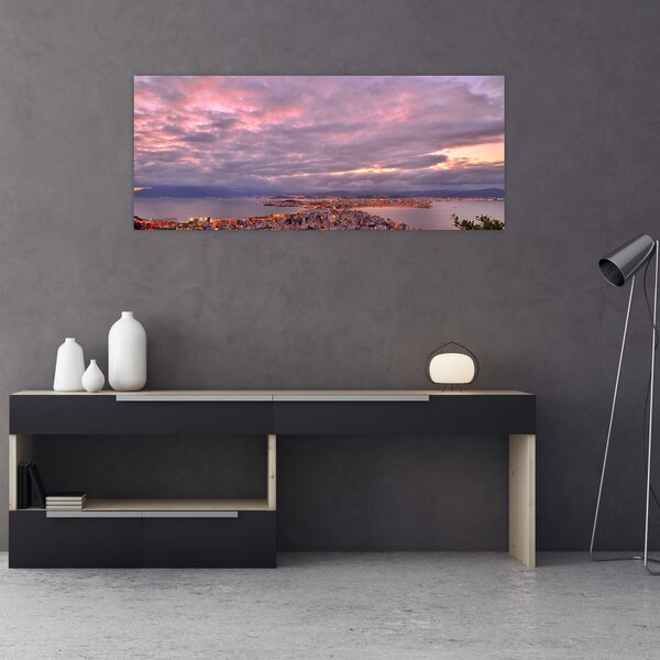 Slika - Sumrak nad gradom (120x50 cm)