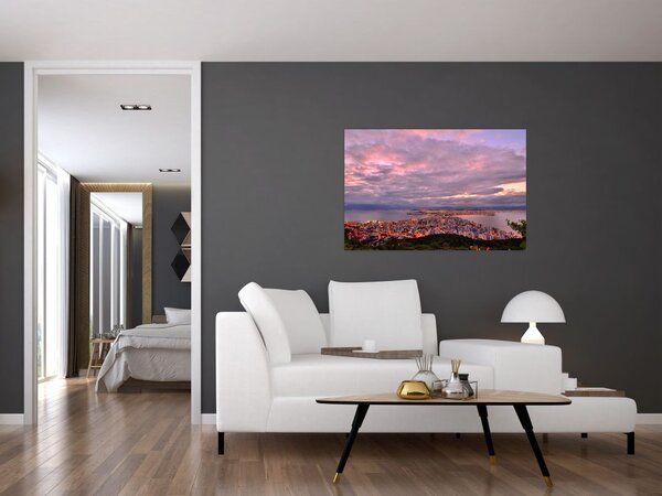 Slika - Sumrak nad gradom (90x60 cm)
