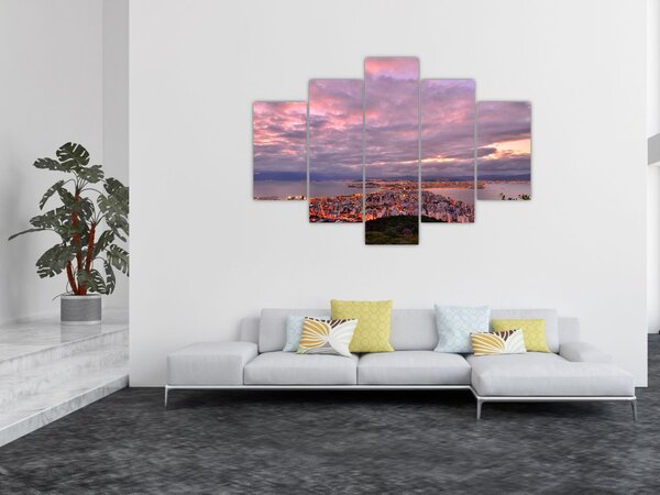 Slika - Sumrak nad gradom (150x105 cm)