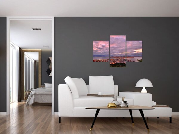 Slika - Sumrak nad gradom (90x60 cm)