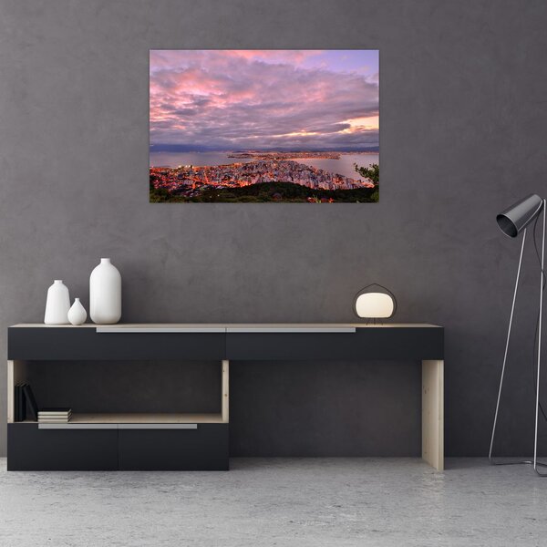 Slika - Sumrak nad gradom (90x60 cm)