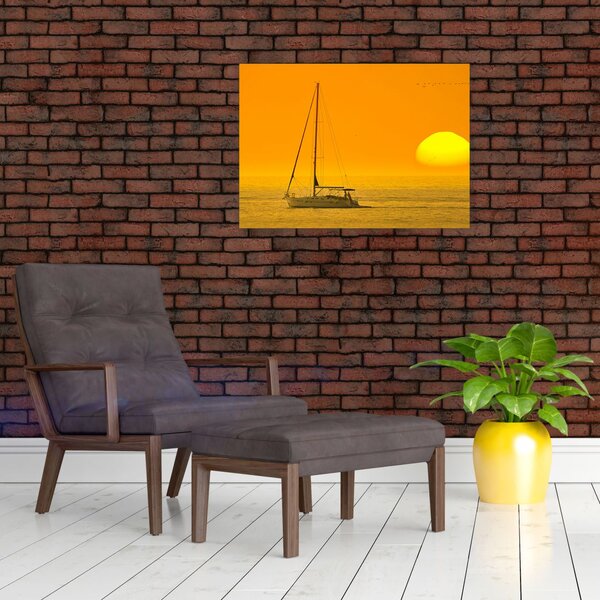 Slika - Čamac usred mora (70x50 cm)