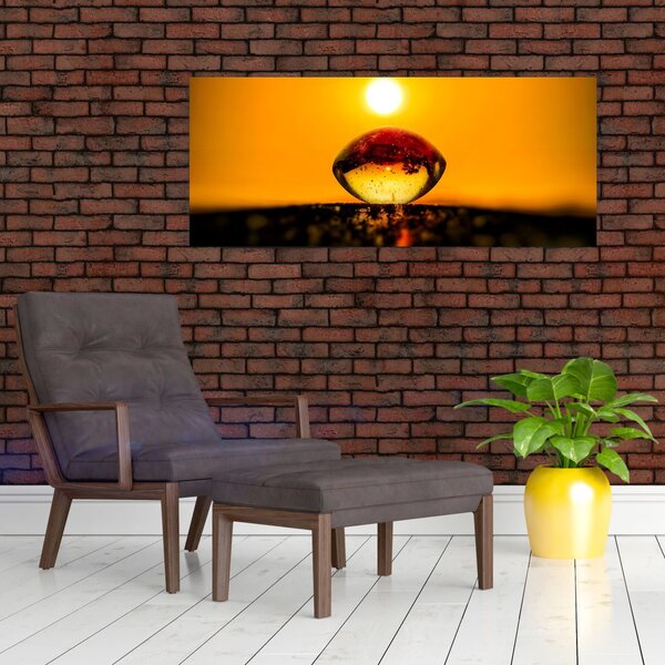 Slika kapljice stakla (120x50 cm)
