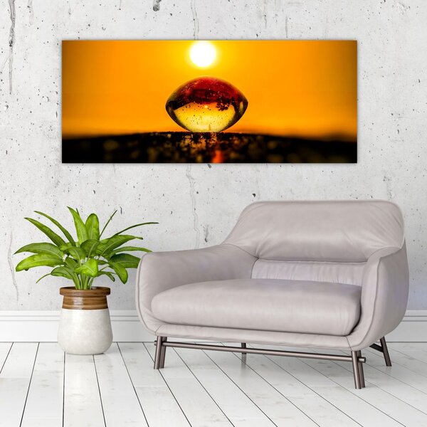 Slika kapljice stakla (120x50 cm)
