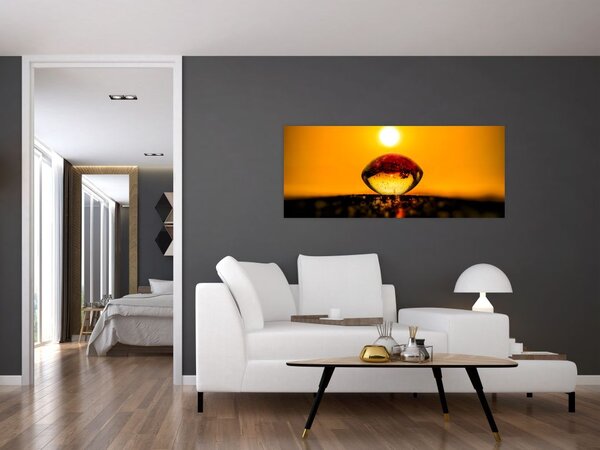 Slika kapljice stakla (120x50 cm)