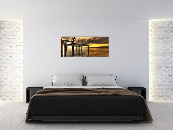 Slika - Arhitektura uz obalu (120x50 cm)
