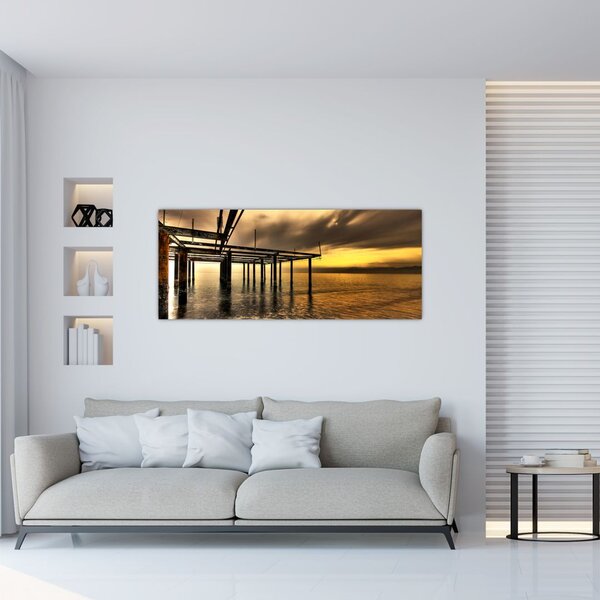 Slika - Arhitektura uz obalu (120x50 cm)