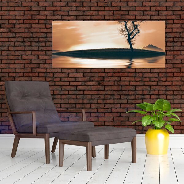 Slika drveta na otoku (120x50 cm)