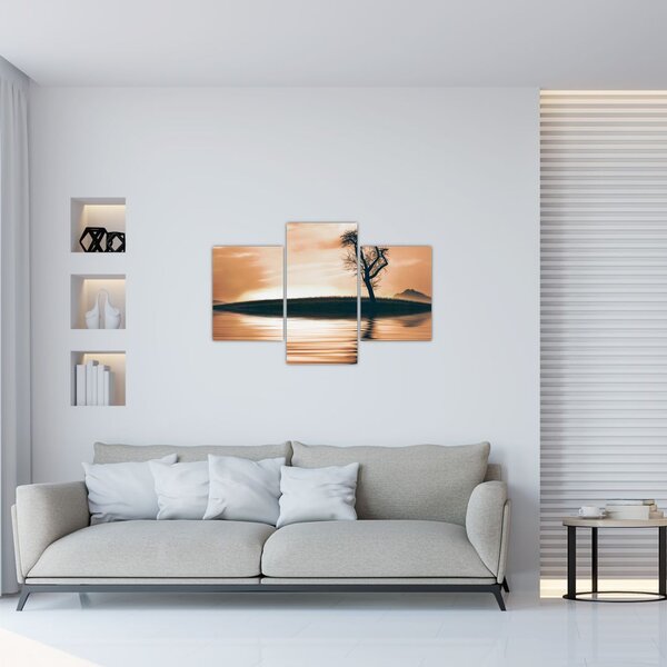 Slika drveta na otoku (90x60 cm)
