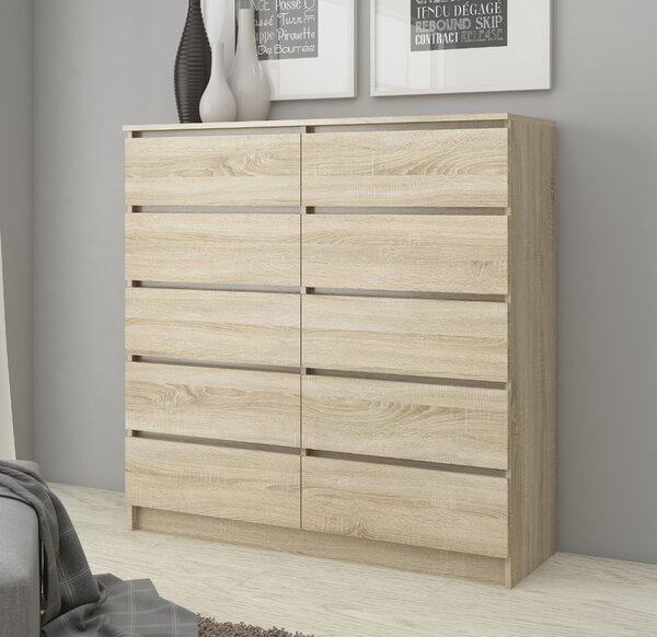 Komoda Kraft 10SZ (hrast sonoma)