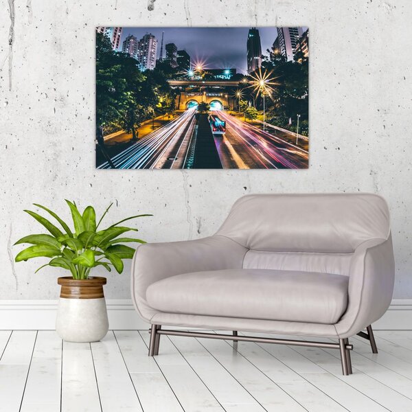Slika noćnog grada (90x60 cm)