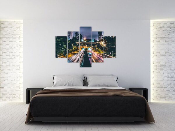 Slika noćnog grada (150x105 cm)