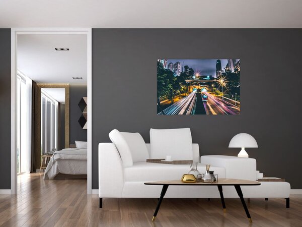 Slika noćnog grada (90x60 cm)