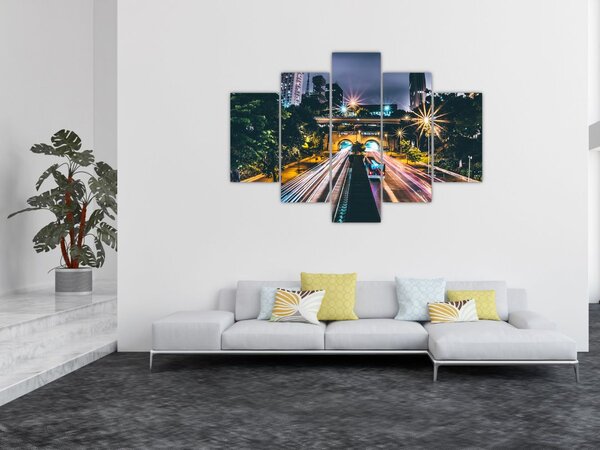 Slika noćnog grada (150x105 cm)