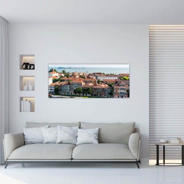 Slika - Zračna snimka grada (120x50 cm)