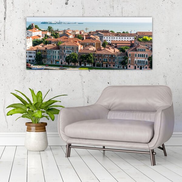 Slika - Zračna snimka grada (120x50 cm)